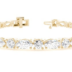 Round and Marquise Tennis Bracelet