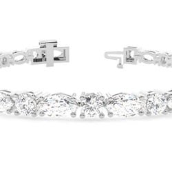 Round and Marquise Tennis Bracelet