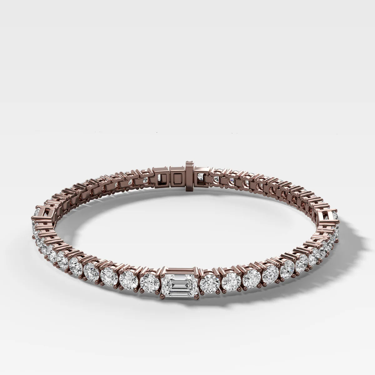 Triplet Emerald Cut Tennis Bracelet