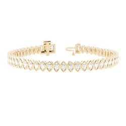 Marquise Bezel Set Tennis Bracelet