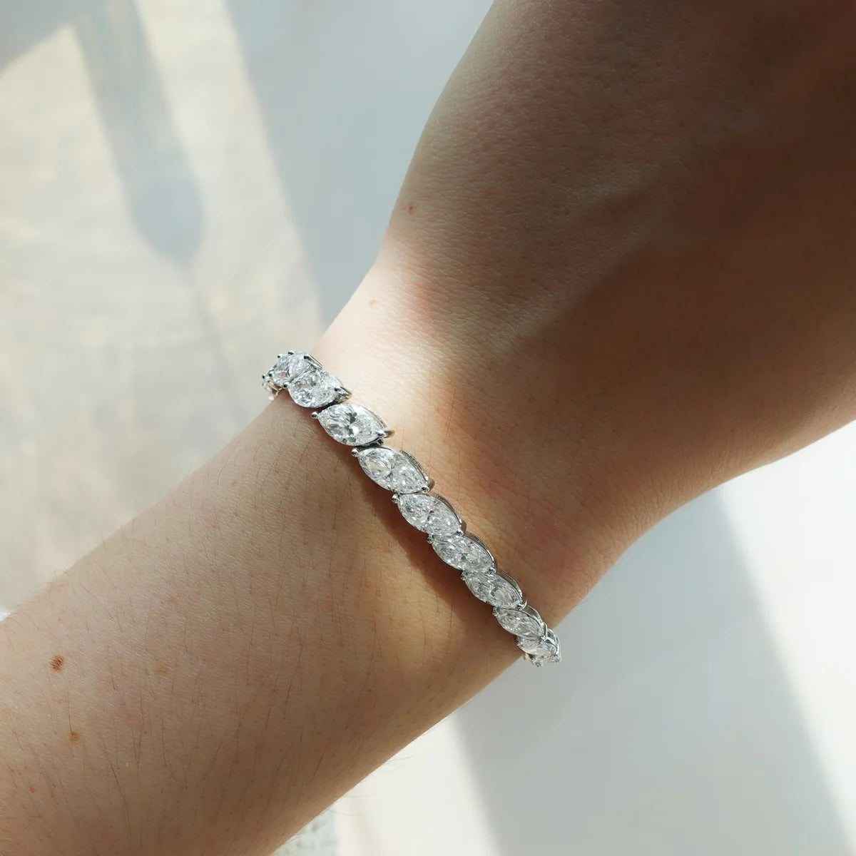 Graduated Marquise Tennis Bracelet