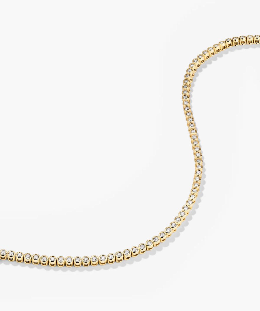 Bezel Lab Grown Diamond Tennis Bracelet