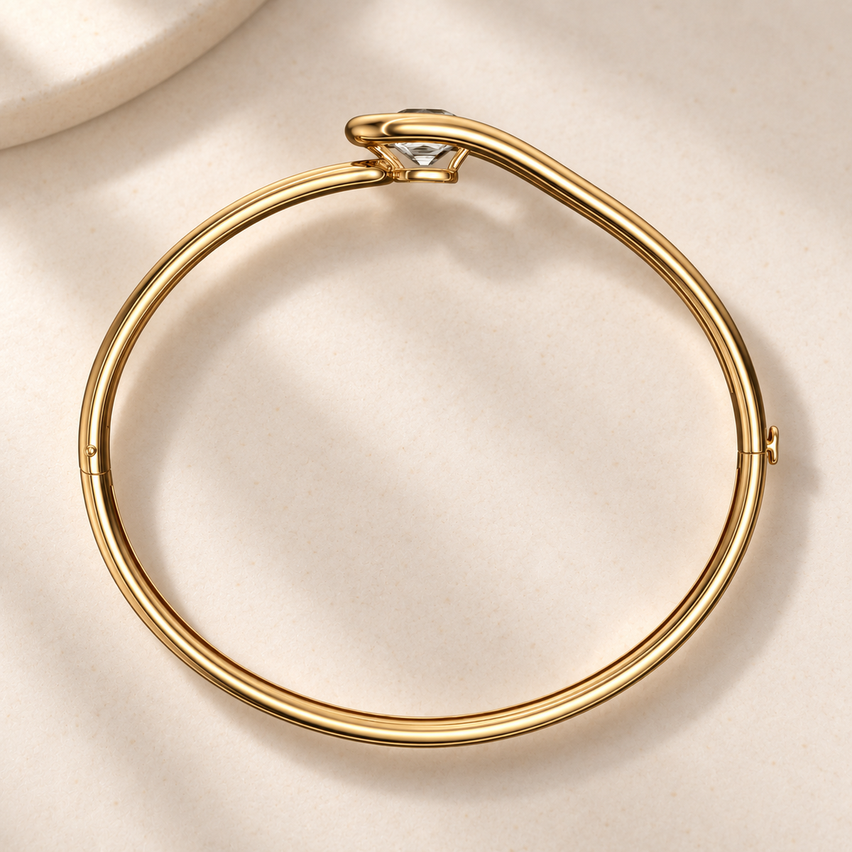 AI product preview — Embrace Old Mine Diamond Bangle, side view